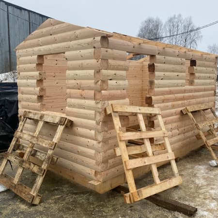 Сруб камерной сушки