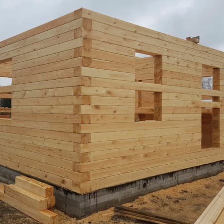 Сруб камерной сушки