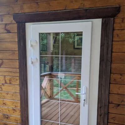 Входная дверь пвх с замком